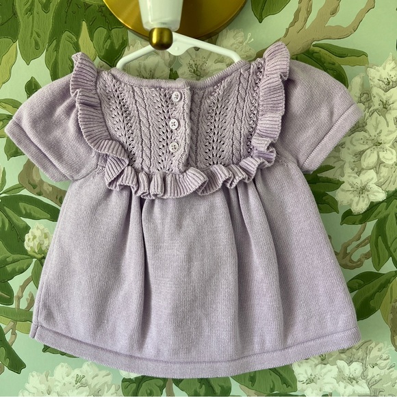 Janie and Jack Lavender Knit Bloomer Set - Picture 3 of 5